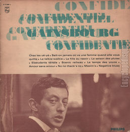 [Pochette de Confidentiel (Serge GAINSBOURG)]