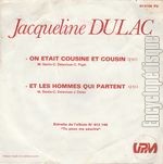 [Pochette de On tait cousine et cousin / Et les hommes qui partent]