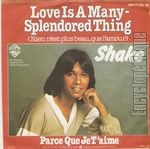 [Pochette de Love is a many-splendored thing (Rien n’est plus beau que l’amour) (SHAKE)]