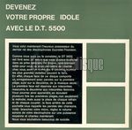 [Pochette de Devenez votre propre idole avec le D.T. 5500]