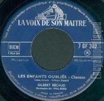 [Pochette de Les enfants oublis (Gilbert BCAUD)]