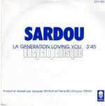 [Pochette de La gnration loving you (Michel SARDOU)]