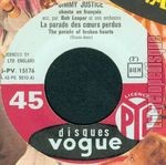 [Pochette de Jimmy JUSTICE "La parade des cœurs perdus" (Les FRANCOPHILES)]