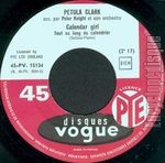 [Pochette de Calendar girl (Tout au long du calendrier) (Petula CLARK)]