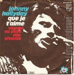 [Pochette de Que je t’aime (Johnny HALLYDAY)]