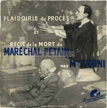 [Pochette de Plaidoirie du procs et rcit de la mort du marchal ptain par Me Isori]