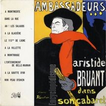 [Pochette de Aristide Bruant dans son cabaret]