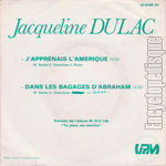 [Pochette de J’apprenais l’Amrique]