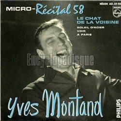 [Pochette de Micro-rcital 58 n3 - Le chat de la voisine (Yves MONTAND)]