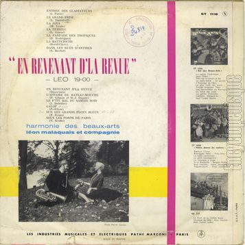 [Pochette de En revenant de la revue (Lo 19-00) (Lon MALAQUAIS et sa fanfare) - verso]