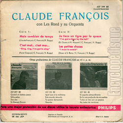 [Pochette de C’est moi… c’est moi… (Claude FRANOIS) - verso]