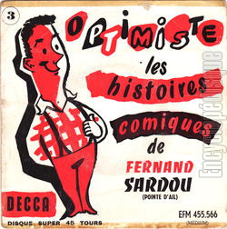 [Pochette de  Pointe d’ail  - Optimiste n 3 (Fernand SARDOU)]