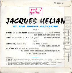 [Pochette de L’amour de demain (Jacques HLIAN) - verso]