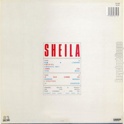 [Pochette de Je suis comme toi (SHEILA) - verso]