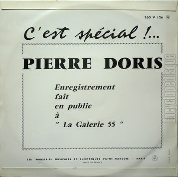 [Pochette de C’est spcial… (Pierre DORIS) - verso]