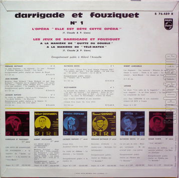 [Pochette de N 1 (DARRIGADE ET FOUZIQUET) - verso]