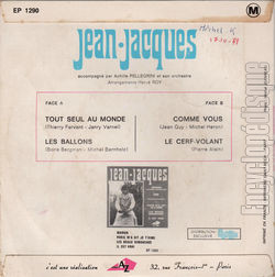 [Pochette de Tout seul au monde (JEAN-JACQUES) - verso]