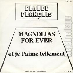 [Pochette de Magnolias for ever (Claude FRANOIS) - verso]