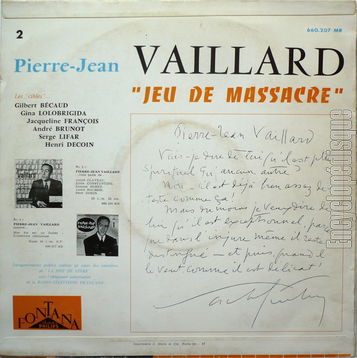 [Pochette de Jeu de massacre (Pierre-Jean VAILLARD) - verso]