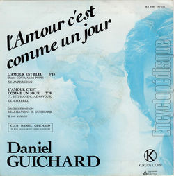 [Pochette de L’amour est bleu (Daniel GUICHARD) - verso]