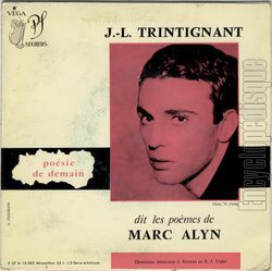 [Pochette de Jean-Louis Trintignant dit les pomes de Marc Alyn (Jean-Louis TRINTIGNANT)]