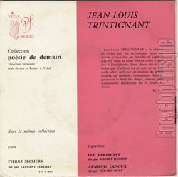 [Pochette de Jean-Louis Trintignant dit les pomes de Marc Alyn (Jean-Louis TRINTIGNANT) - verso]