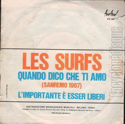 [Pochette de Quando dico che ti amo (Les SURFS) - verso]