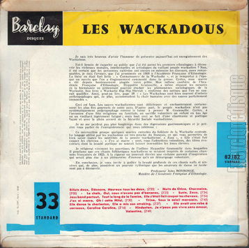 [Pochette de Gay Paris ! (Les WACKADOUS) - verso]