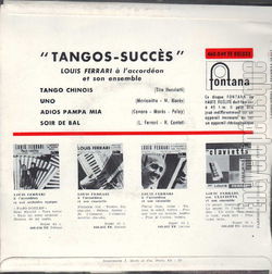 [Pochette de Tangos-succs (Louis FERRARI) - verso]