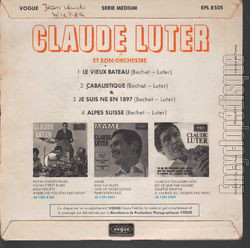 [Pochette de Le vieux bateau (Claude LUTER) - verso]