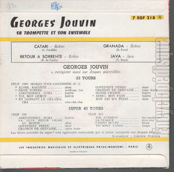 [Pochette de Catari (Georges JOUVIN) - verso]