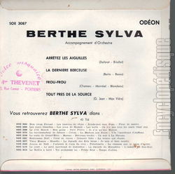 [Pochette de Arrtez les aiguilles (Berthe SYLVA) - verso]