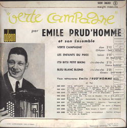 [Pochette de Verte campagne (mile PRUD’HOMME) - verso]