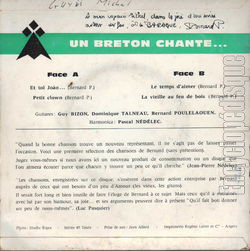 [Pochette de Un breton chante… (Bernard POULELAOUEN) - verso]