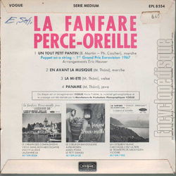 [Pochette de Un tout petit pantin (La FANFARE PERCE-OREILLE) - verso]