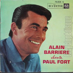 [Pochette de Alain Barrire chante Paul Fort (Alain BARRIRE)]