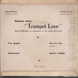 [Pochette de Dansez avec  Trumpet love  - T’as gagn - (Bepi FONTANA) - verso]