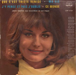 [Pochette de Que c’est triste Venise (Jack DAUVIL)]