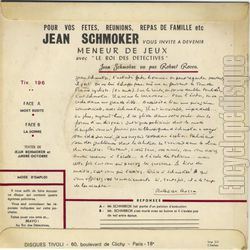 [Pochette de Invitation aux jeux… (Jean SCHMOKER) - verso]