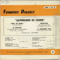 [Pochette de Saltimbanque du charme (Franois DEGUELT) - verso]