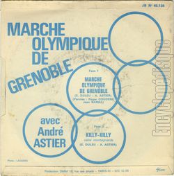 [Pochette de Marche olympique de Grenoble (Andr ASTIER) - verso]