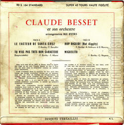 [Pochette de Le facteur de Santa-Cruz (Claude BESSET) - verso]