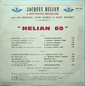 [Pochette de Hlian 60 (Jacques HLIAN) - verso]