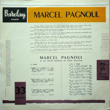 [Pochette de Slection de grandes valses (Marcel PAGNOUL) - verso]