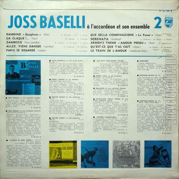 [Pochette de n 2 - Bambino, Zambezie, Serenata… (Joss BASELLI) - verso]