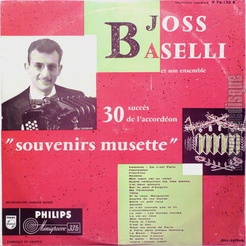 [Pochette de 30 succs de l’accordon  Souvenirs musette  (Joss BASELLI)]