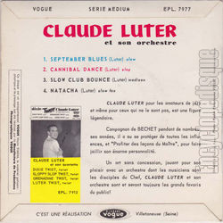 [Pochette de September blues (Claude LUTER) - verso]