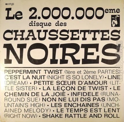 [Pochette de Le 2.000.000 me disque des chaussettes noires (Les CHAUSSETTES NOIRES)]