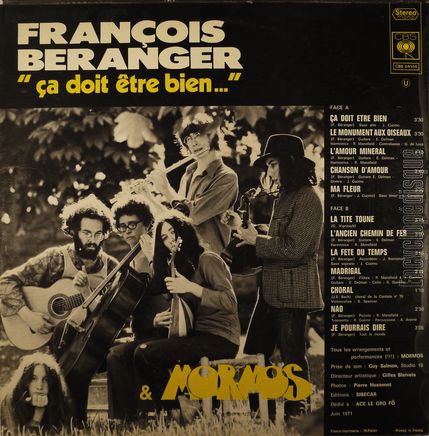 [Pochette de a doit tre bien… (Franois BRANGER) - verso]