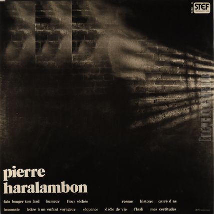 [Pochette de Fais bouger ton lard (Pierre HARALAMBON) - verso]